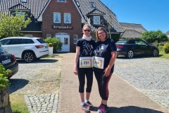 Startnummer 293: Wir freuen uns, das es noch geklappt hat und wir sogar auf unser lieblingsinsel laufen konnten. Es war eine etwas andere runde über den teerdeich, aber trotzdem sehr schön. 
Lg von Simone und Anke