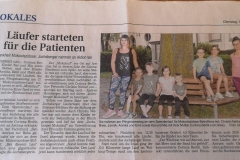 Startnummer 157: Und heute in unserer Tageszeitung