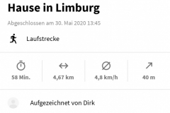 Startnummer 4: Nachtrag ... 
Meine Strecke ...