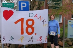 Startnummer 250: Ein bisschen später gestartet auf Amrum, der Wind kam immer von vorne, aber immerhin bin ich trocken geblieben!