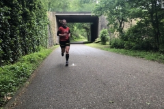 Startnummer 156: Liebe Grüße an alle,  ich bin 26,5km in 2:16:52 gerannt.  Liebe Grüße aus Essen und Danke fürs Organisieren, Gabi