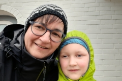 Startnummer 104: Es war uns ein Vergnügen auf der schönsten Insel, auch bei diesem Wetter!
Erik und Gabi-läuft.