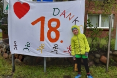 Startnummer 104: Es war uns ein Vergnügen auf der schönsten Insel, auch bei diesem Wetter!
Erik und Gabi-läuft.