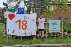 Startnummer 58: Nach 26 km im Ziel. Dank an die Organisatoren.
